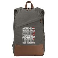 Get This Straight Learn the Difference AR-15 Cotton Canvas Backpack