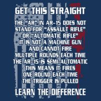Get This Straight Learn the Difference AR-15 Infant Baby Jersey Bodysuit