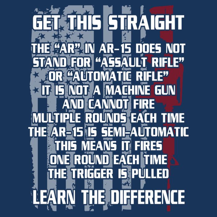 Get This Straight Learn the Difference AR-15 Infant Baby Jersey Bodysuit