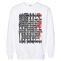 Get This Straight Learn the Difference AR-15 Garment-Dyed Sweatshirt