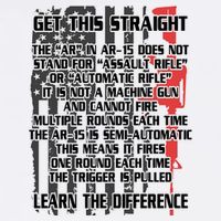 Get This Straight Learn the Difference AR-15 Garment-Dyed Sweatshirt