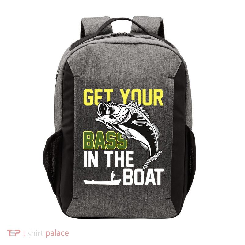 Get Your Bass In The Boat Vector Backpack