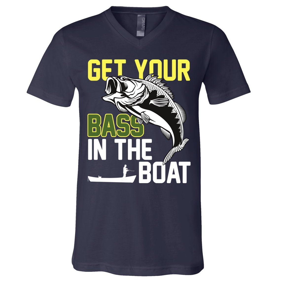 Get Your Bass In The Boat V-Neck T-Shirt