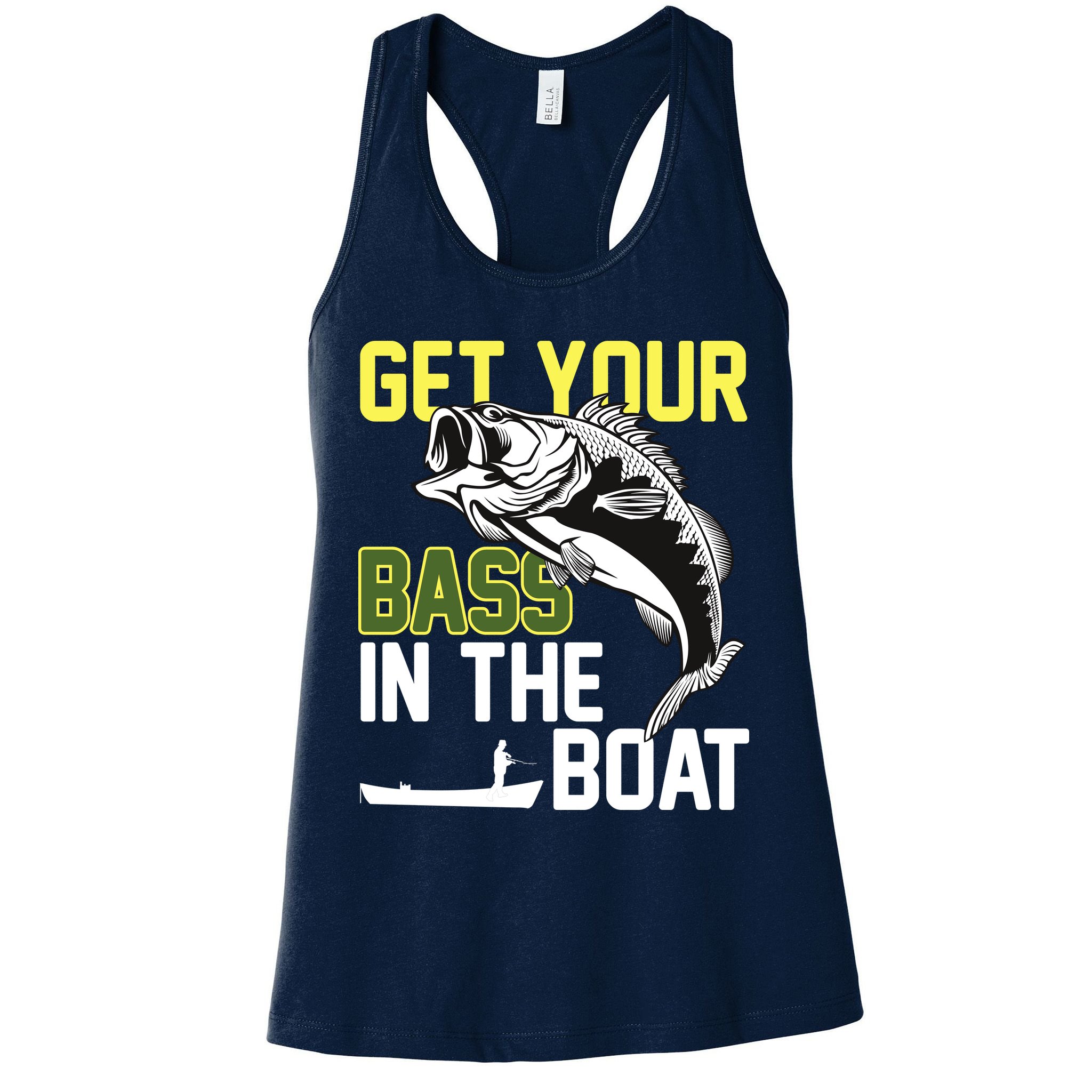 Get Your Bass In The Boat Womens Tank Top