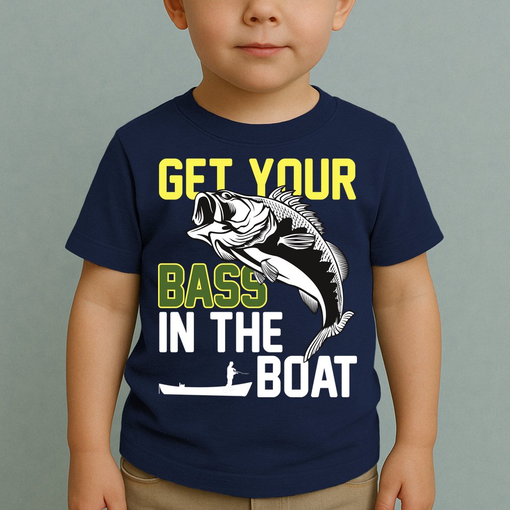 Get Your Bass In The Boat Toddler T-Shirt