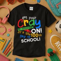 Get Your Cray On 100th Day Of School  Kids T-Shirt