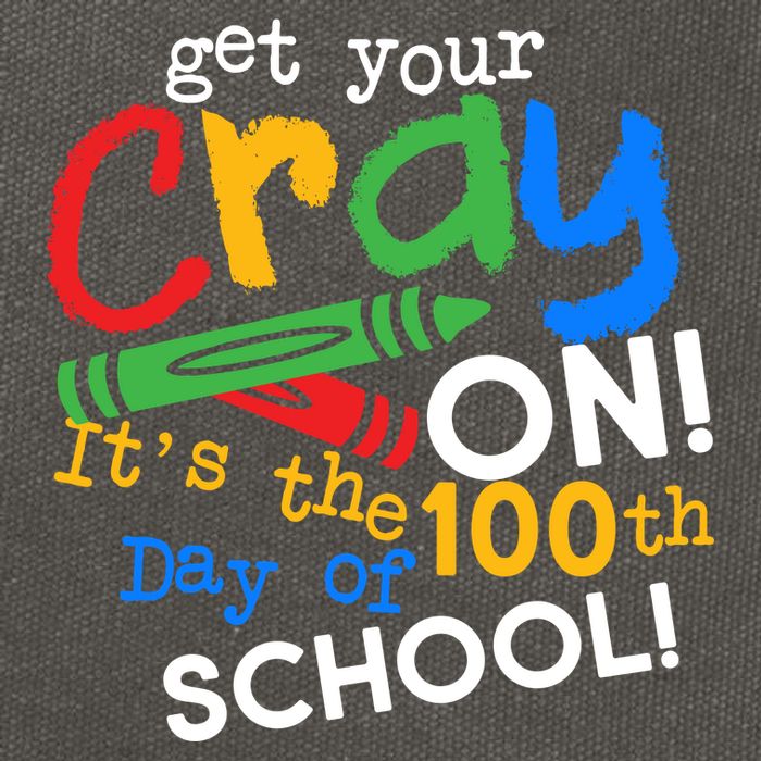 Get Your Cray On 100th Day Of School  Cotton Canvas Backpack