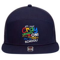 Get Your Cray On 100th Day of School 7 Panel Mesh Trucker Snapback Hat