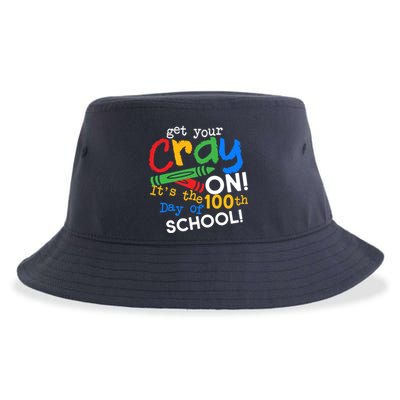 Get Your Cray On 100th Day of School Sustainable Bucket Hat
