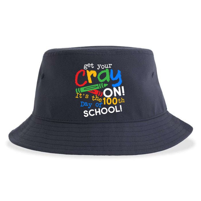 Get Your Cray On 100th Day of School Sustainable Bucket Hat