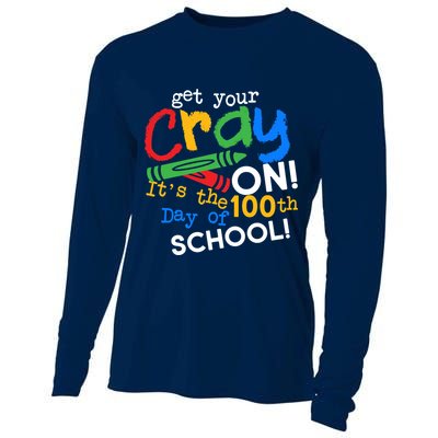 Get Your Cray On 100th Day of School Cooling Performance Long Sleeve Crew