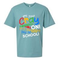 Get Your Cray On 100th Day Of School  Sueded Cloud Jersey T-Shirt
