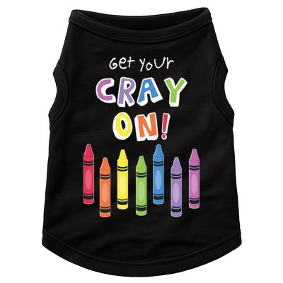 Get Your Cray On Crayon Doggie Tank