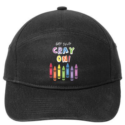 Get Your Cray On Crayon 7-Panel Snapback Hat