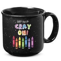 Get Your Cray On Crayon 15oz Campfire Ceramic Mug