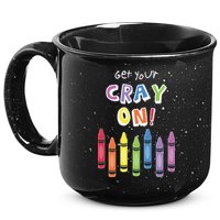 Get Your Cray On Crayon 15oz Campfire Ceramic Mug