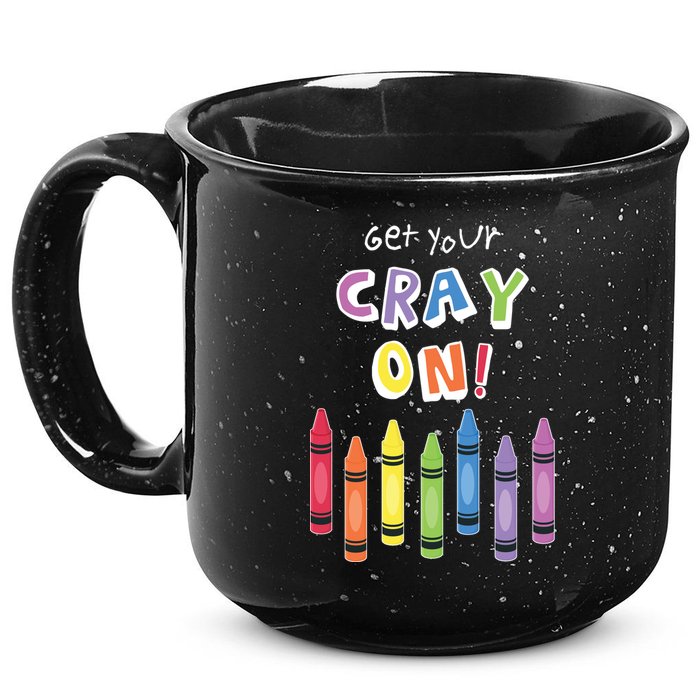 Get Your Cray On Crayon 15oz Campfire Ceramic Mug