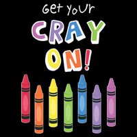 Get Your Cray On Crayon 16 in Basic Backpack