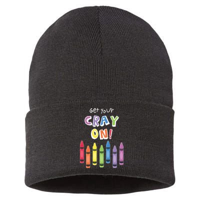Get Your Cray On Crayon Sustainable Knit Beanie