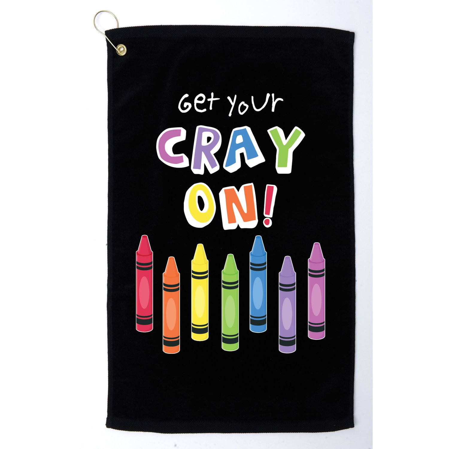 Get Your Cray On Crayon Golf Towel
