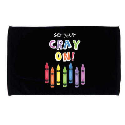 Get Your Cray On Crayon Microfiber Hand Towel