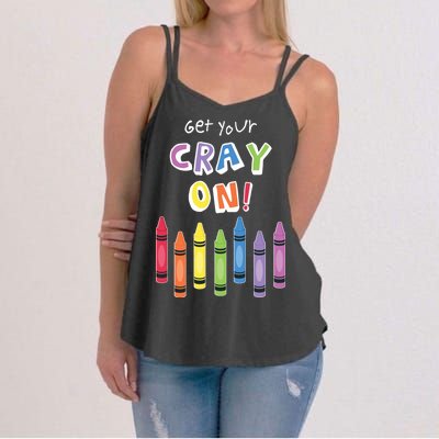 Get Your Cray On Crayon Women's Strappy Tank