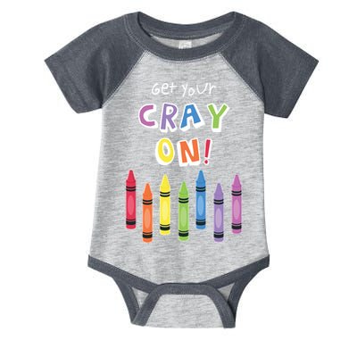 Get Your Cray On Crayon Infant Baby Jersey Bodysuit