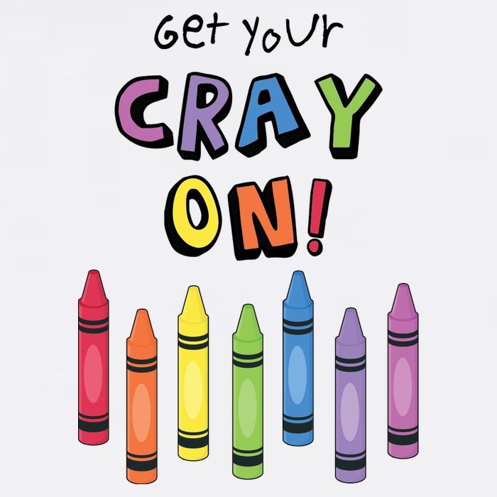 Get Your Cray On Crayon Garment-Dyed Sweatshirt
