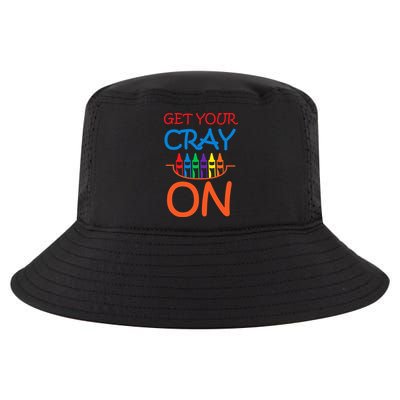 Get Your Cray On Crayon School Art Cool Comfort Performance Bucket Hat