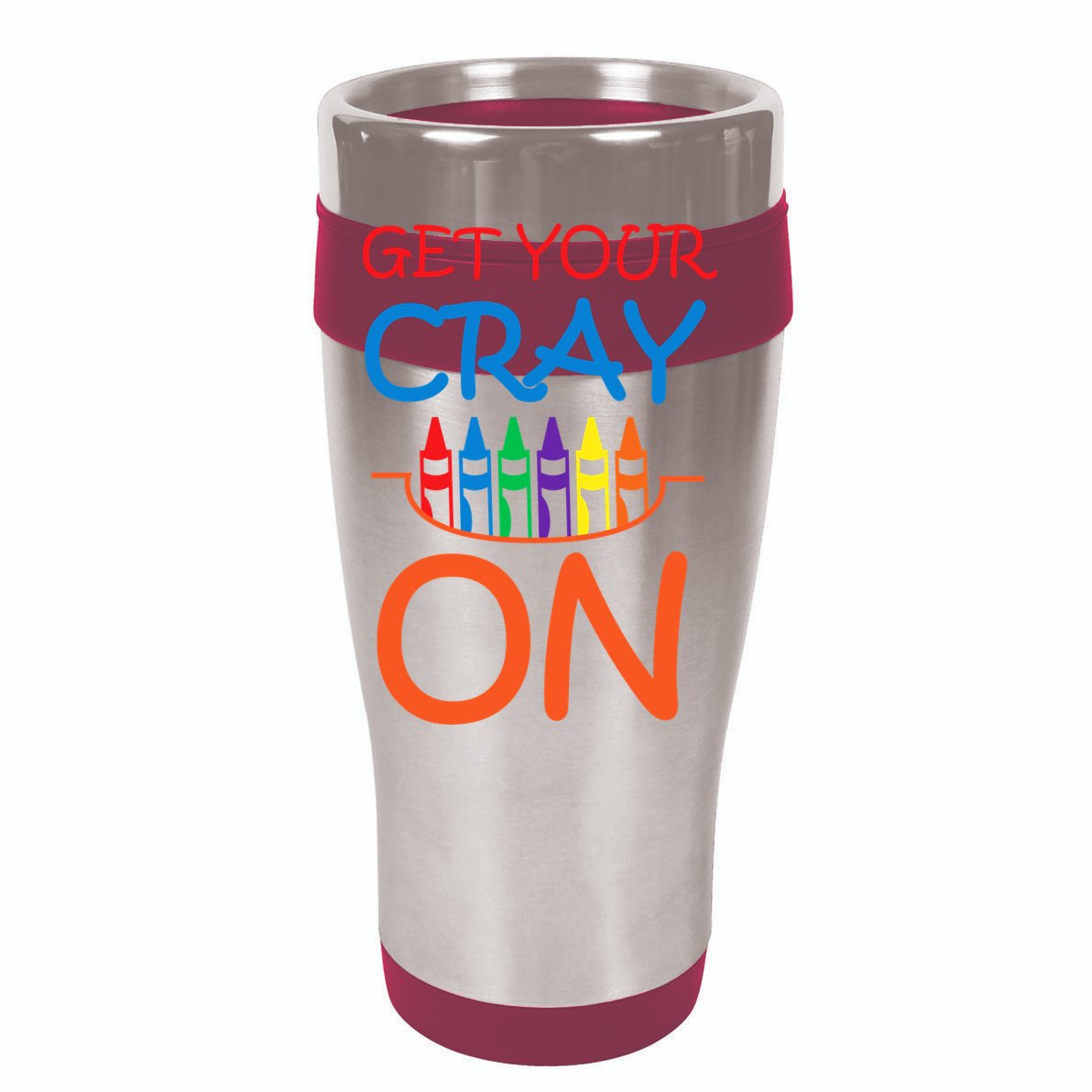 Get Your Cray On Crayon School Art V-Neck T-Shirt