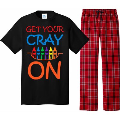 Get Your Cray On Crayon School Art Pajama Set