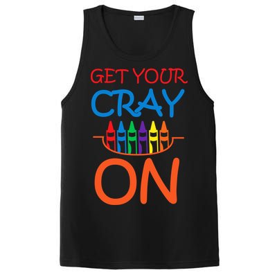 Get Your Cray On Crayon School Art PosiCharge Competitor Tank