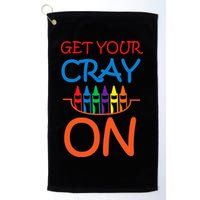 Get Your Cray On Crayon School Art Golf Towel