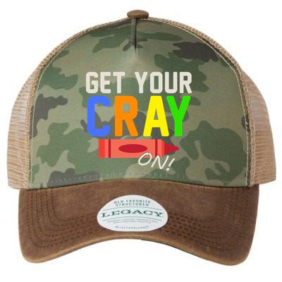 Get Your Cray-On! Fun Back To School Legacy Tie Dye Trucker Hat