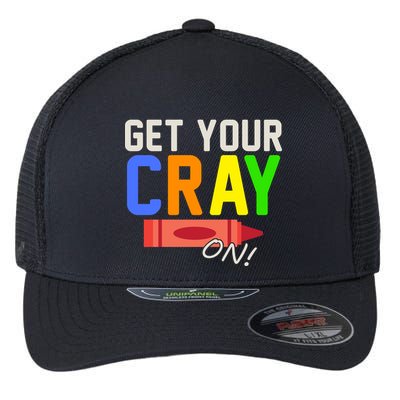 Get Your Cray-On! Fun Back To School Flexfit Unipanel Trucker Cap