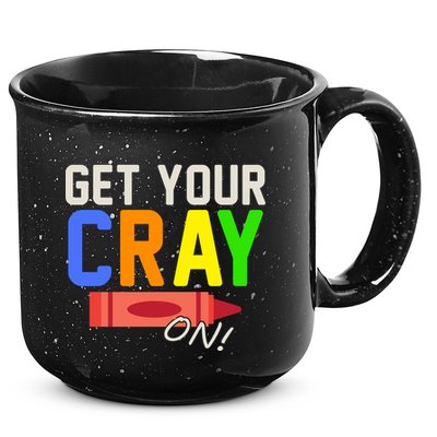 Get Your Cray-On! Fun Back To School 15oz Campfire Ceramic Mug