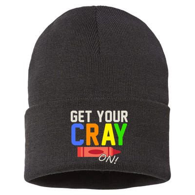 Get Your Cray-On! Fun Back To School Sustainable Knit Beanie