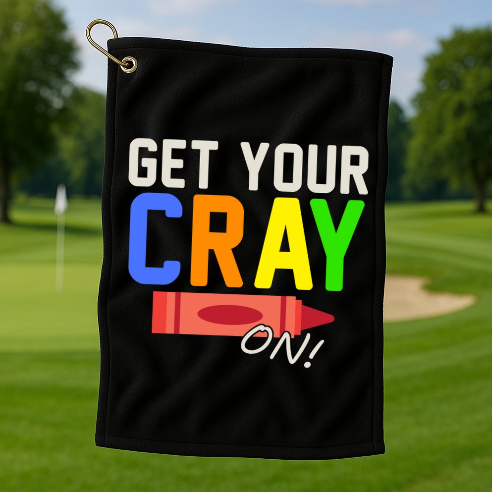 Get Your Cray-On! Fun Back To School Golf Towel
