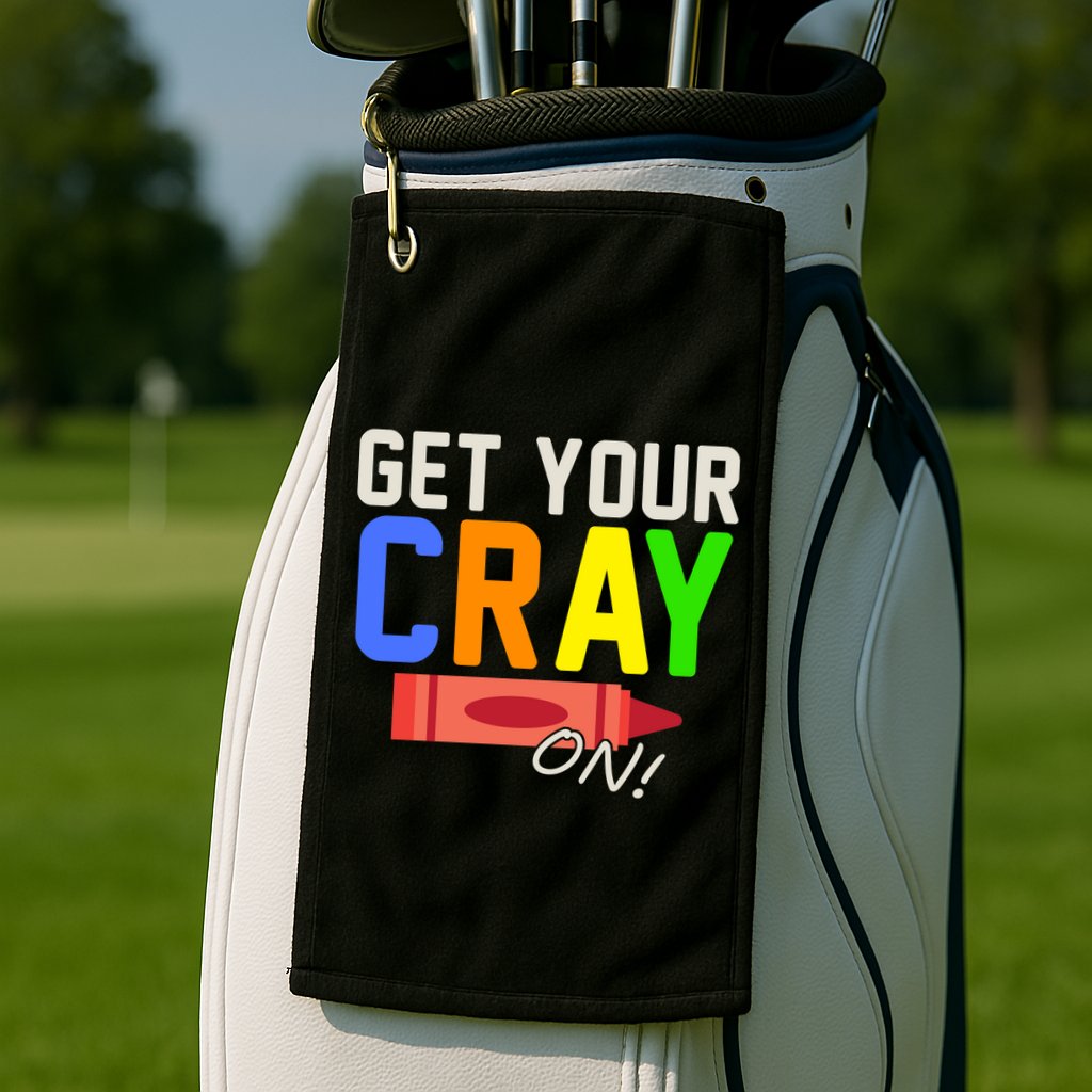 Get Your Cray-On! Fun Back To School Golf Towel