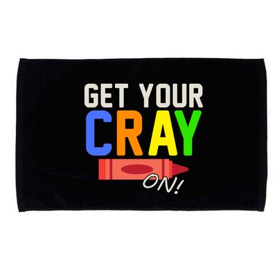 Get Your Cray-On! Fun Back To School Microfiber Hand Towel