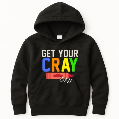 Get Your Cray-On! Fun Back To School Kids Hoodie