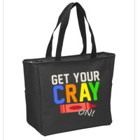 Get Your Cray-On! Fun Back To School Zip Tote Bag