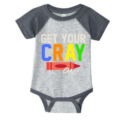 Get Your Cray-On! Fun Back To School Infant Baby Jersey Bodysuit