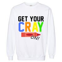 Get Your Cray-On! Fun Back To School Garment-Dyed Sweatshirt