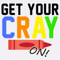 Get Your Cray-On! Fun Back To School Garment-Dyed Sweatshirt