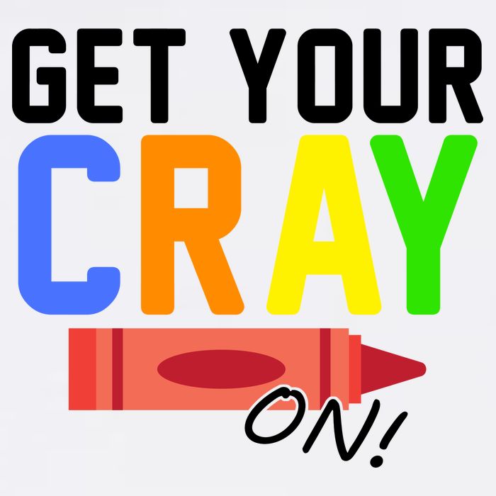 Get Your Cray-On! Fun Back To School Garment-Dyed Sweatshirt