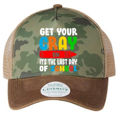 Get Your Crayon It's The Last Day Of School Legacy Tie Dye Trucker Hat
