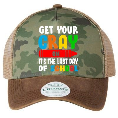 Get Your Crayon It's The Last Day Of School Legacy Tie Dye Trucker Hat