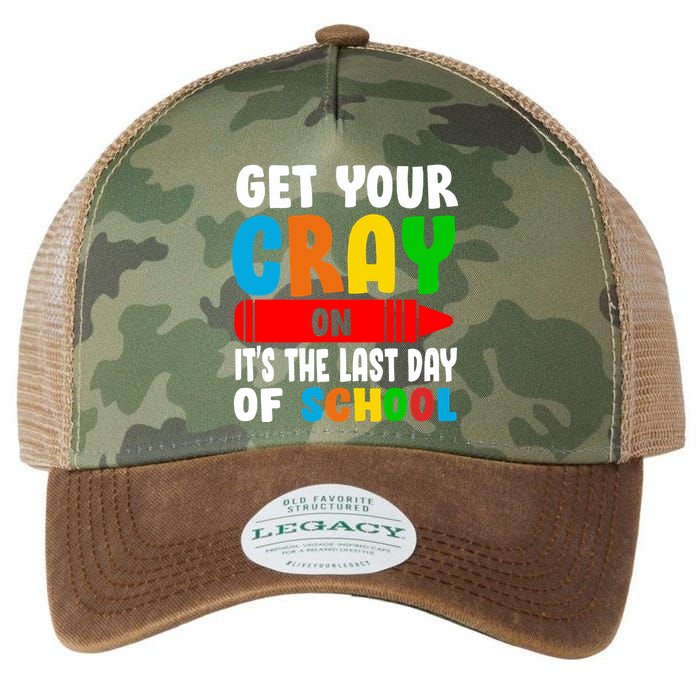 Get Your Crayon It's The Last Day Of School Legacy Tie Dye Trucker Hat