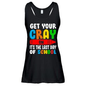 Get Your Crayon It's The Last Day Of School Ladies Essential Flowy Tank